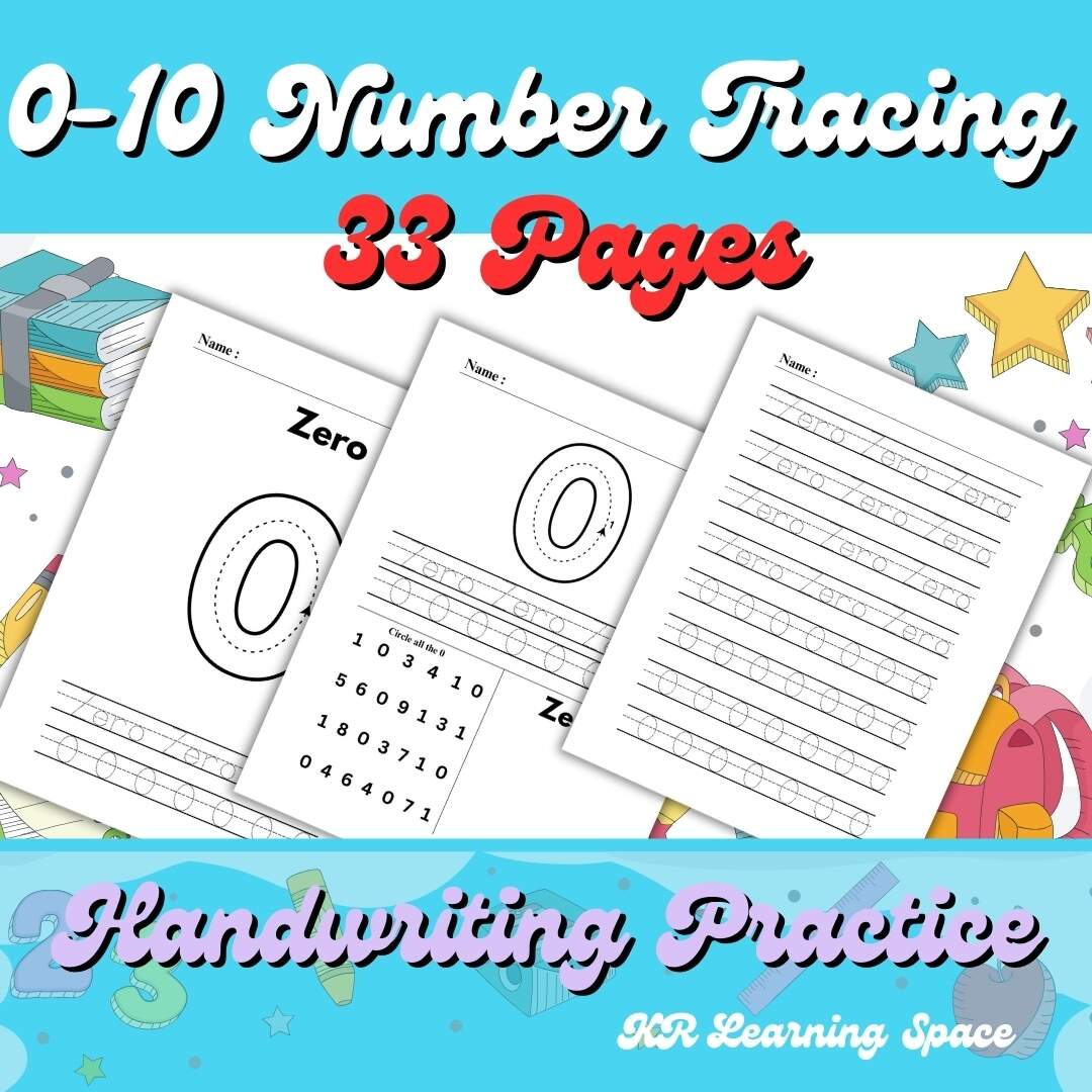 1 10 Number Tracing Preschool Worksheet Printable Handwriting Practice Made By Teachers 1 10 Number Tracing Preschool Worksheet Printable Handwriting Practice Made By Teachers
