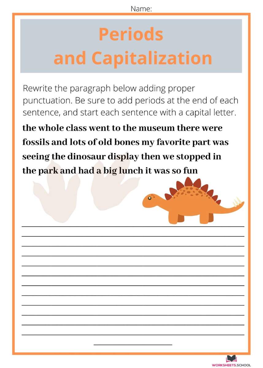 10 Awesome Capitalization Worksheets PDF EduWorksheets