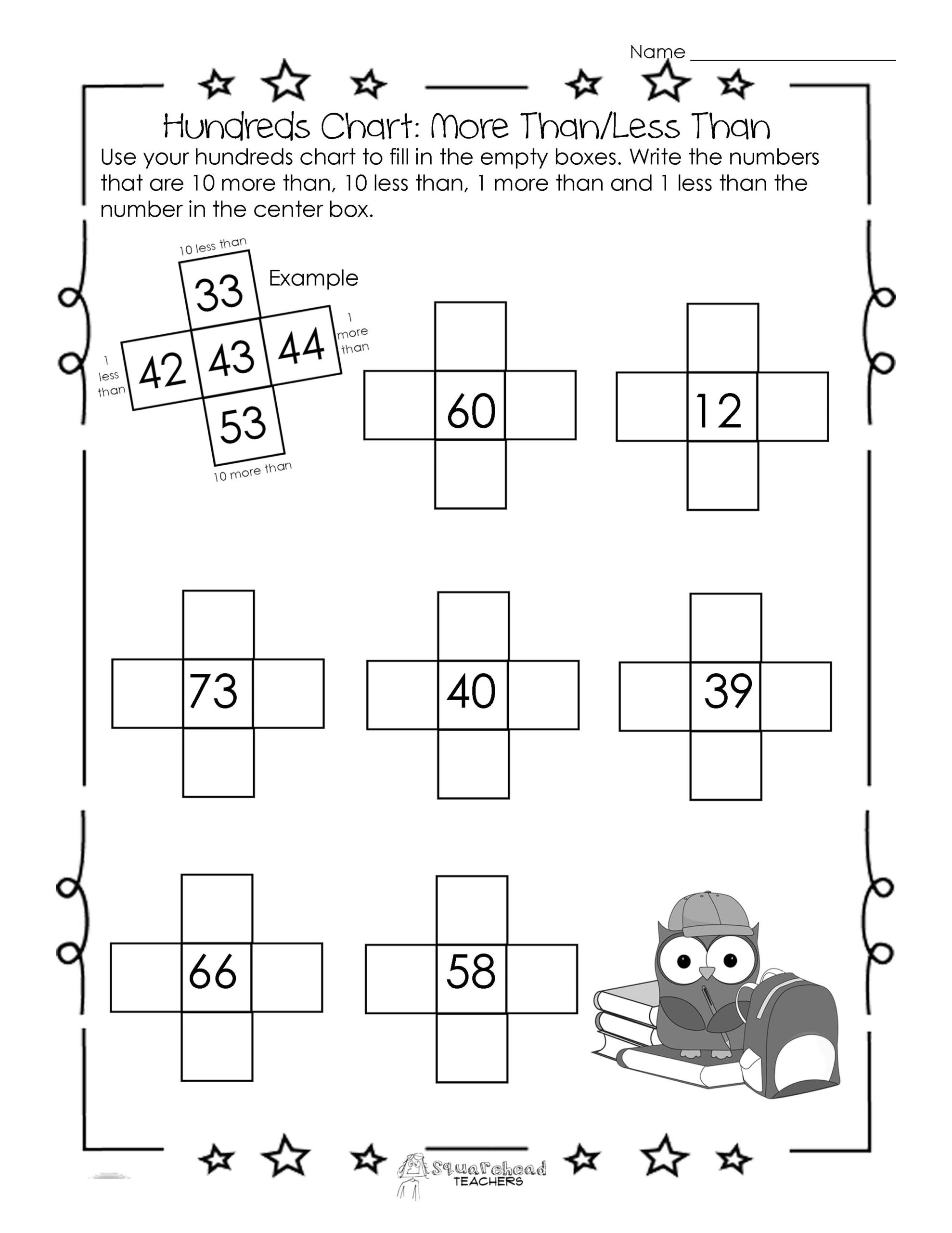 10 More 10 Less Worksheets Add And Subtract 10 Worksheet