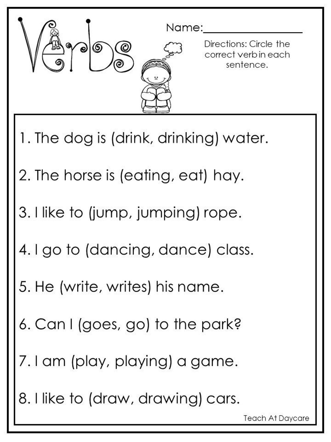 10 Printable Choose The Correct Verb Worksheets 1st 2nd Grade ELA Worksheets Etsy Sweden 10 Printable Choose The Correct Verb Worksheets 1st 2nd Grade ELA Worksheets Etsy Sweden