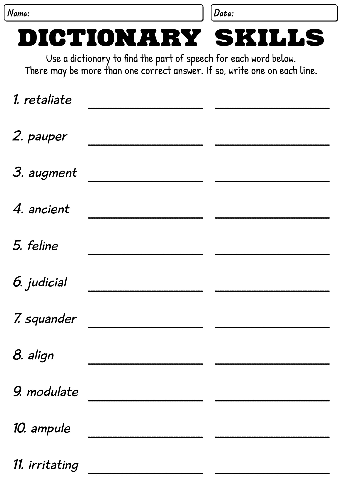 11 Dictionary Worksheets For Grade 3 Free PDF At Worksheeto