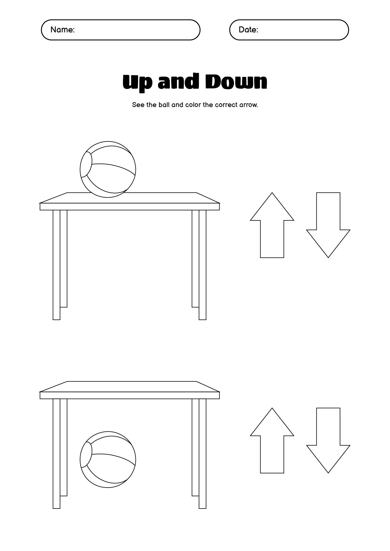 16 Up And Down Worksheets Preschool Free PDF At Worksheeto 16 Up And Down Worksheets Preschool Free PDF At Worksheeto