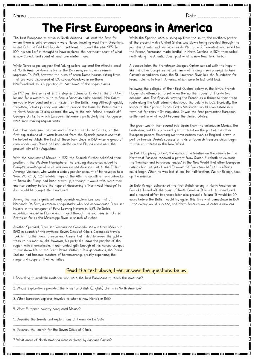 17 U S History Worksheets Free PDF At Worksheeto
