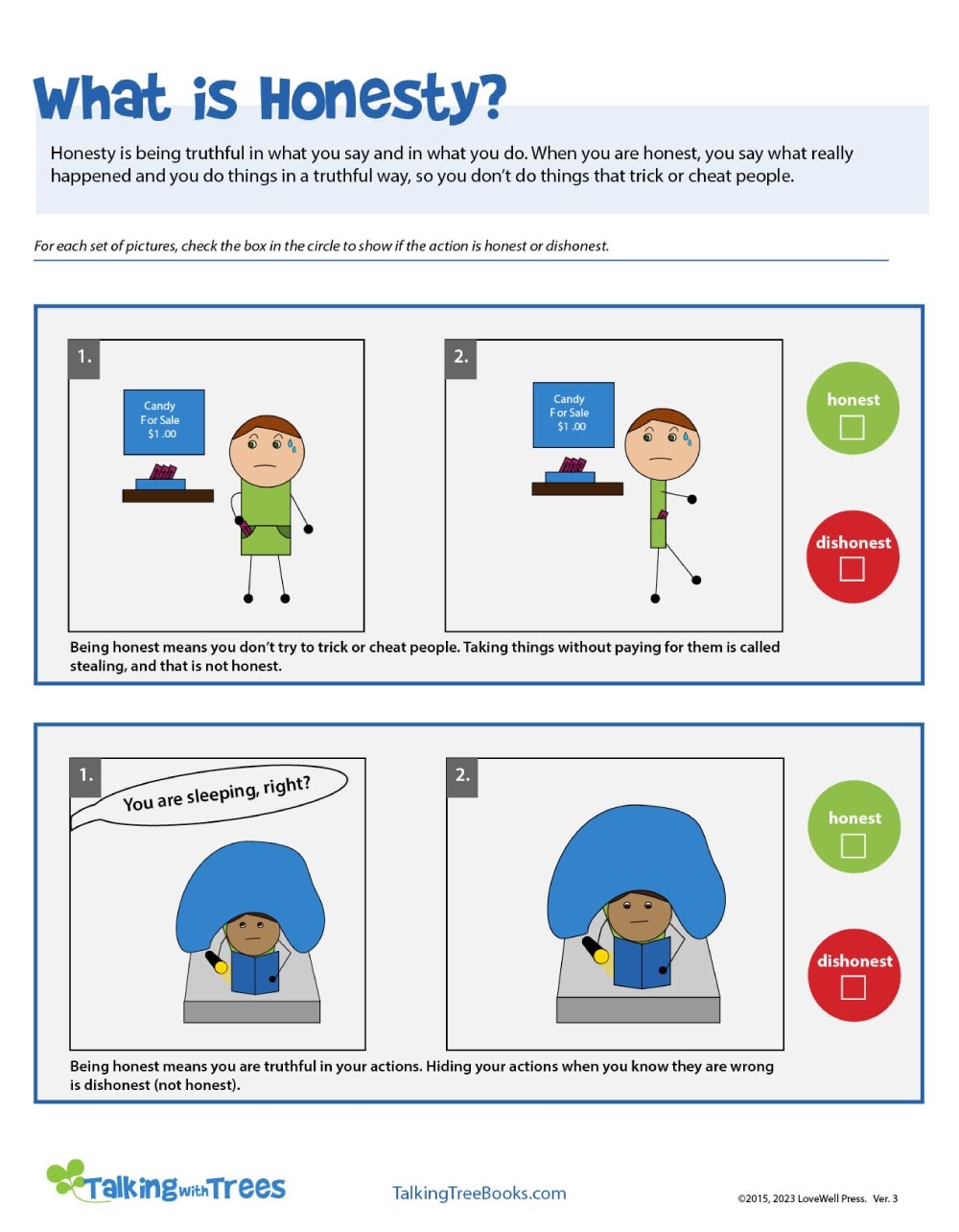 1st And 2nd Grade Social Emotional Learning Honesty Unit Sort Worksheets Library