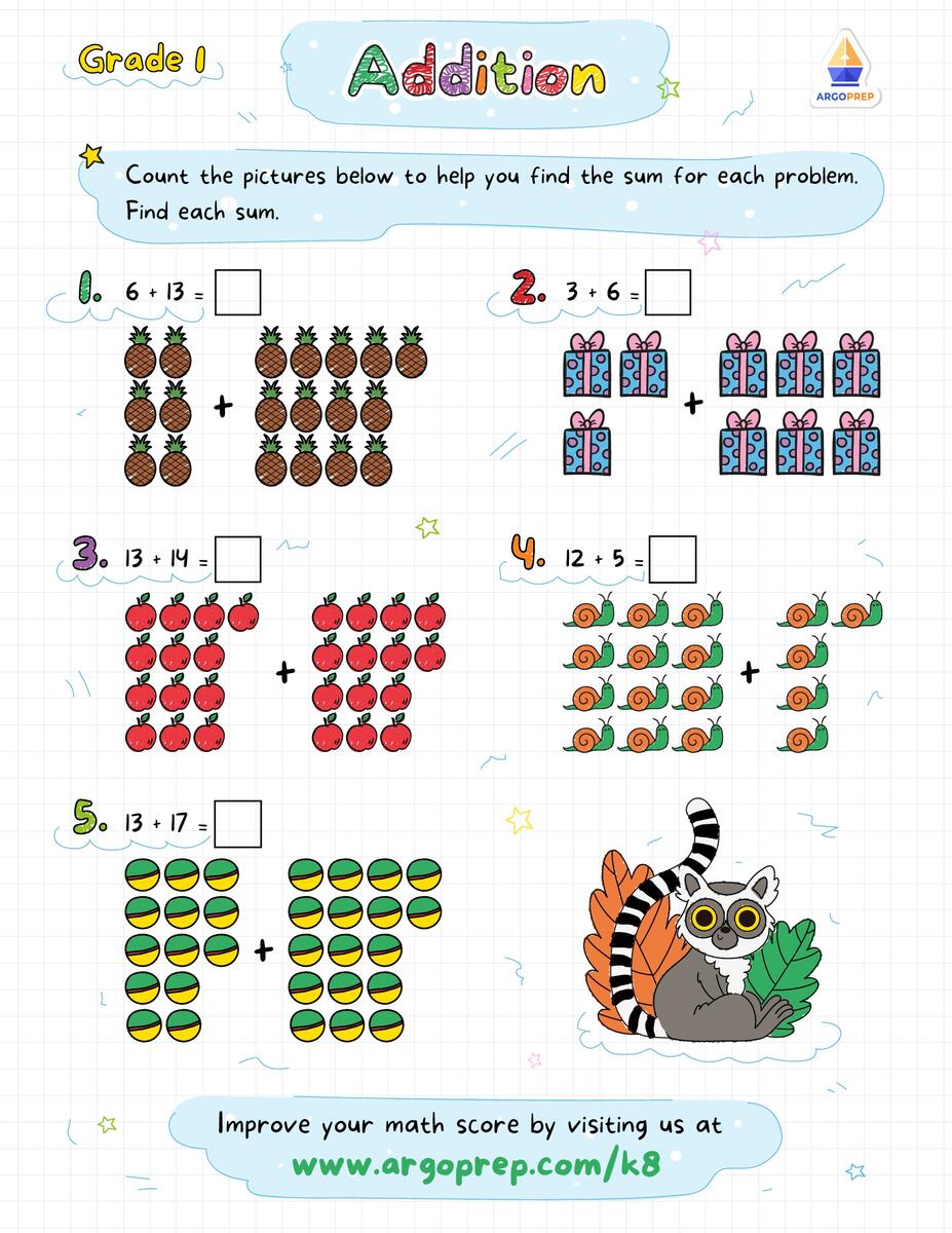 1st Grade Worksheets Free PDFs And Printer Friendly Pages