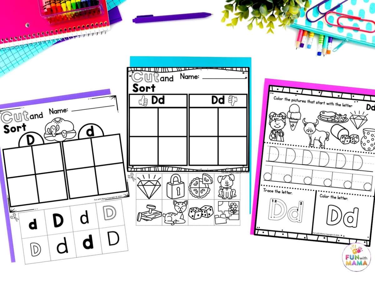 30 Free Letter D Worksheets Fun With Mama