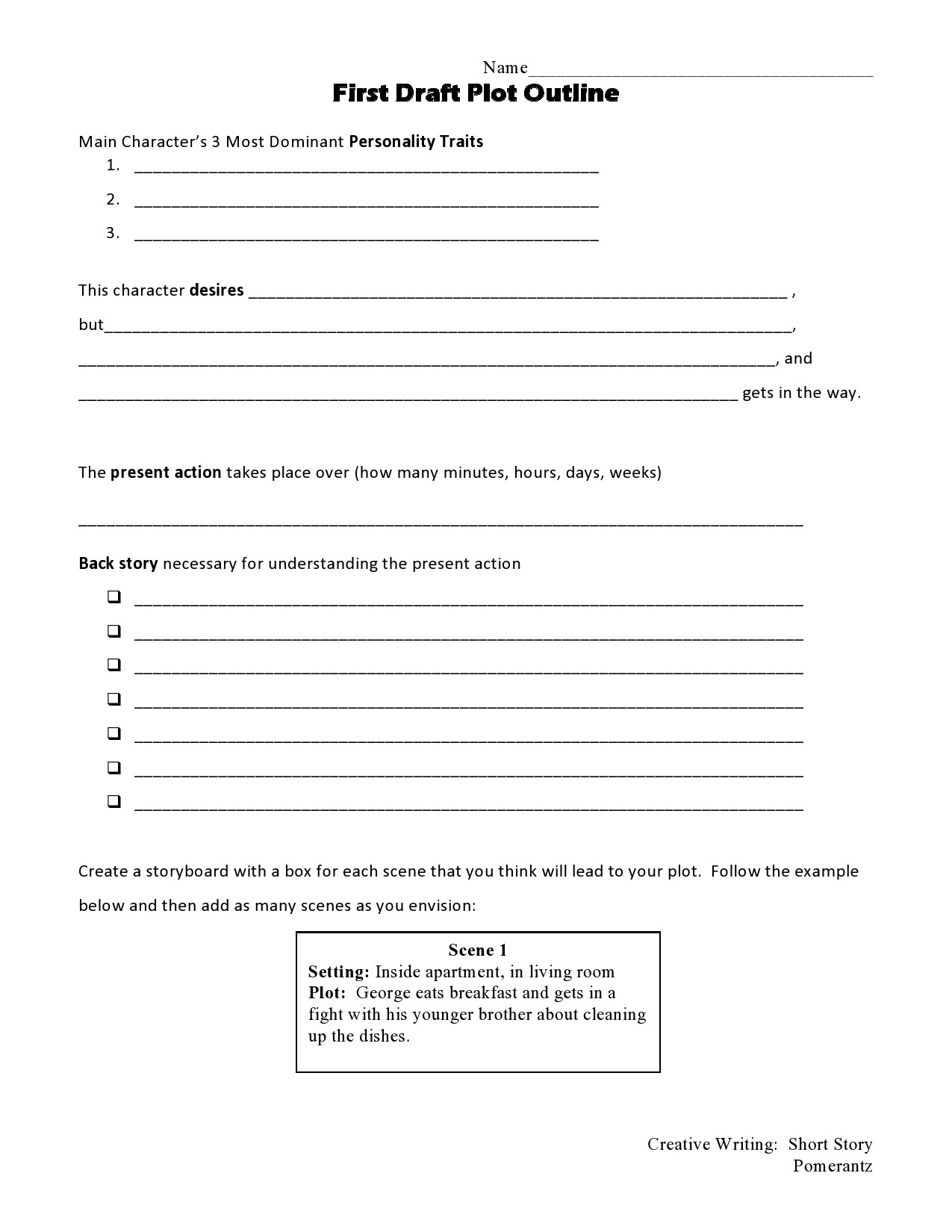 46 Best Story Outline Templates Novel Book Plot TemplateLab