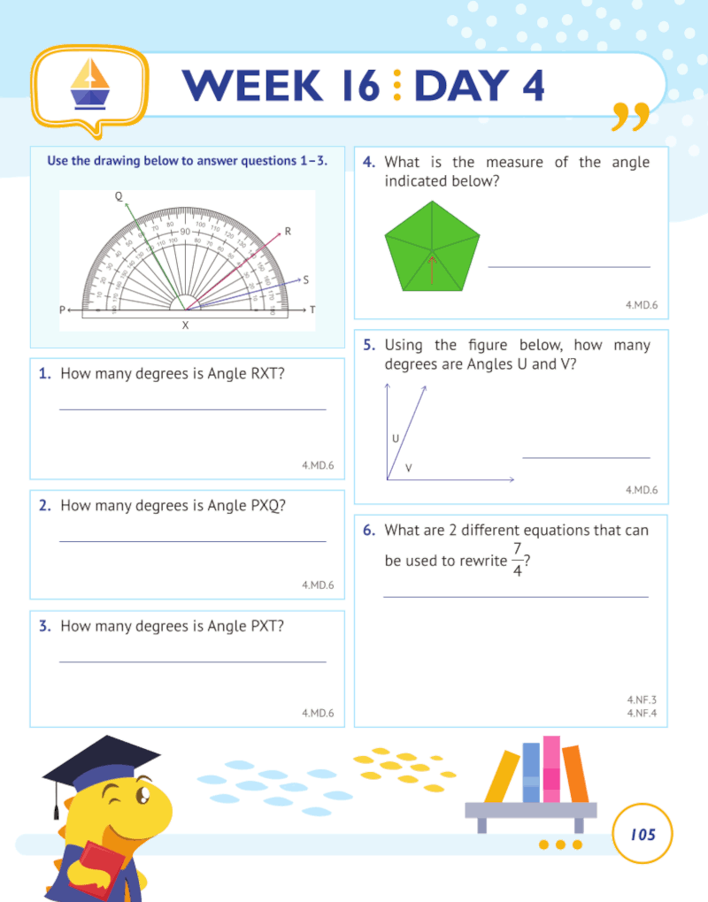 4th Grade Common Core Math Daily Practice Workbook Part II Free Response ArgoPrep 4th Grade Common Core Math Daily Practice Workbook Part II Free Response ArgoPrep