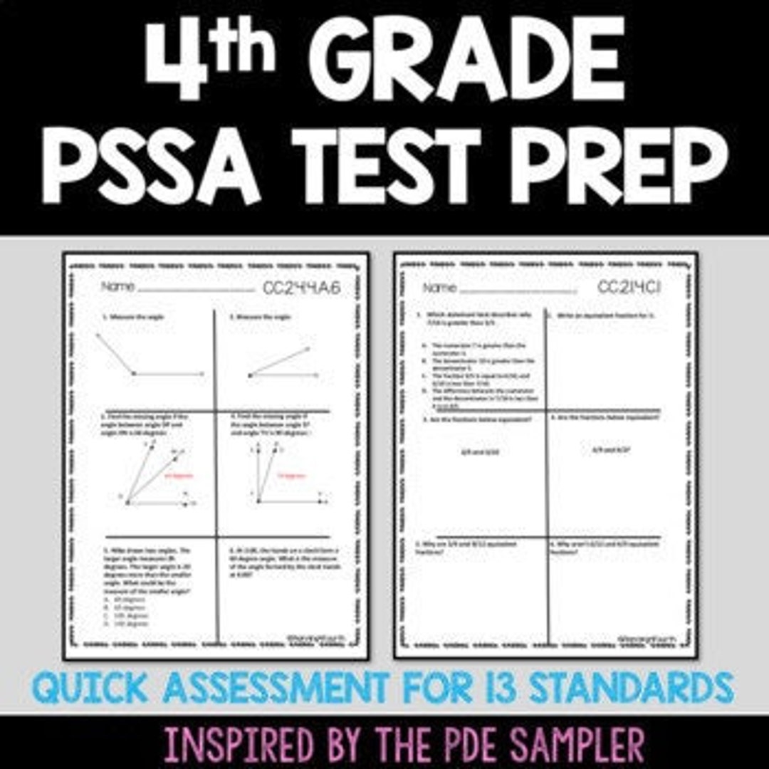 4th Grade PSSA Test Prep Etsy