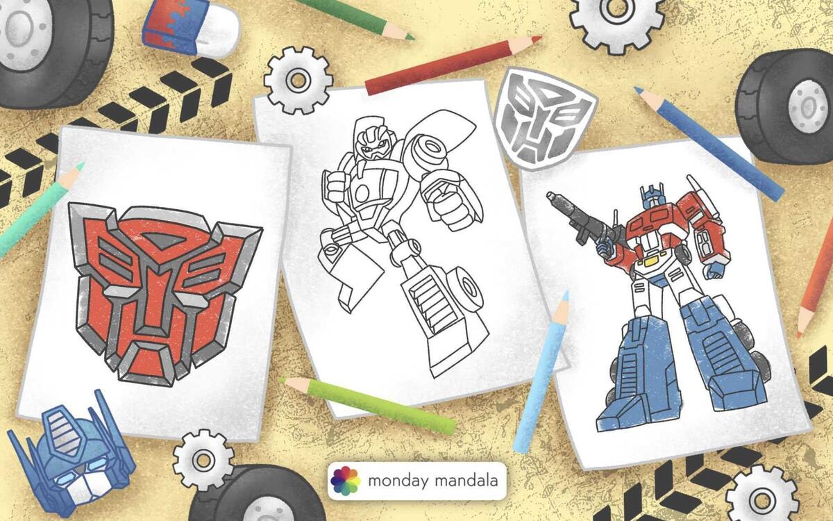 Optimus Prime Coloring Pages Free Printable