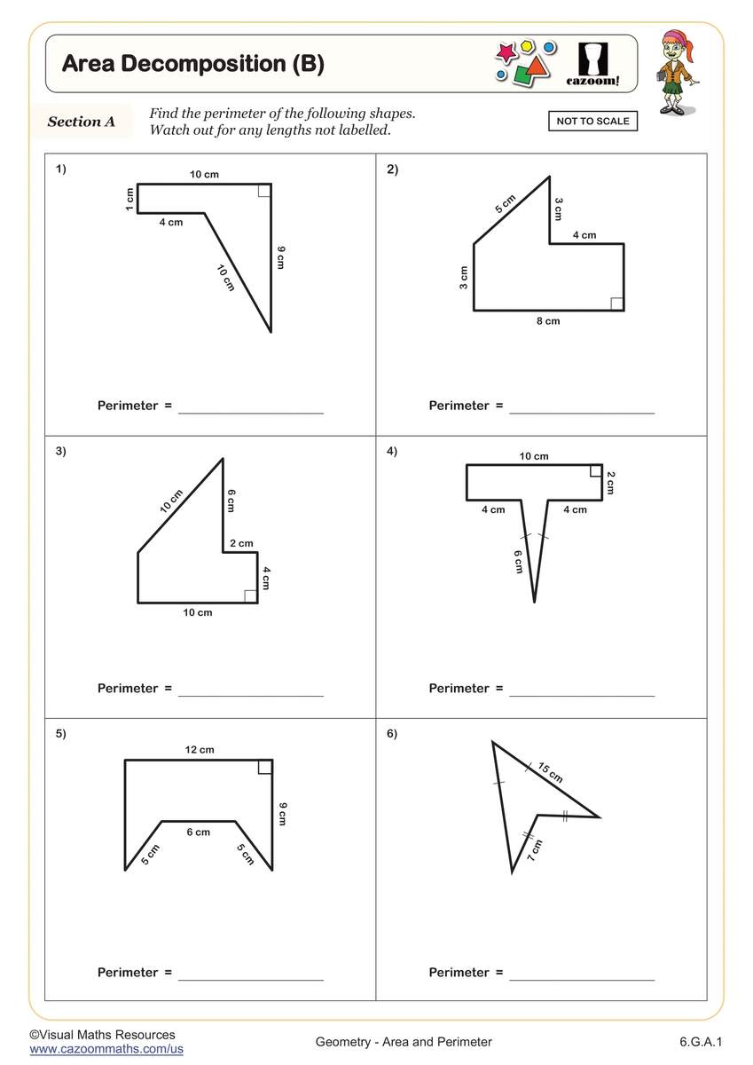 6th Grade Area And Perimeter Worksheets PDF Printable Worksheets Cazoom Math 6th Grade Area And Perimeter Worksheets PDF Printable Worksheets Cazoom Math