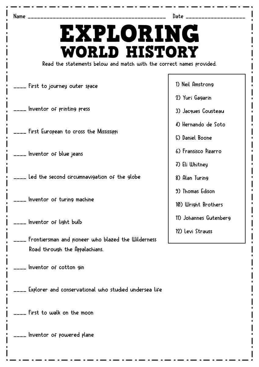 Printable 6th Grade Social Studies Worksheets WorksheetsGO Worksheets Library