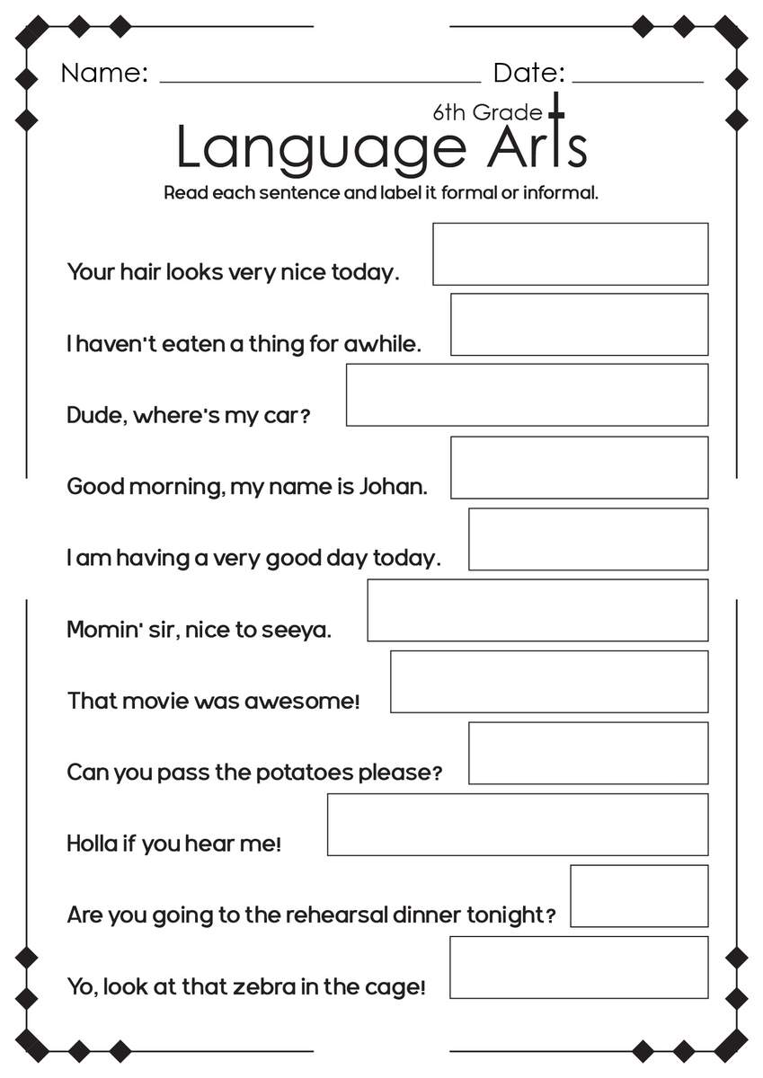 English Grade 8 Worksheet Worksheets Library