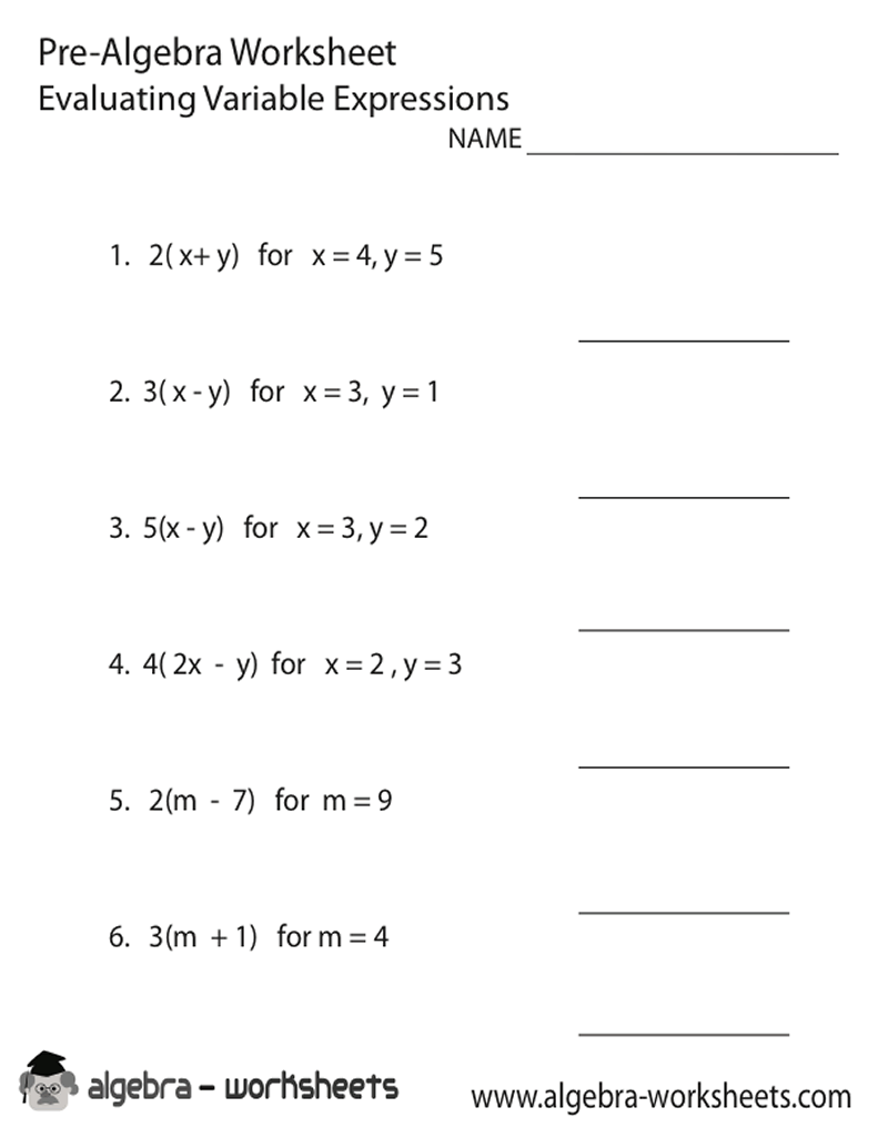 8th Grade Math Worksheets Algebra Algebra Worksheets K12 Math Worksheets