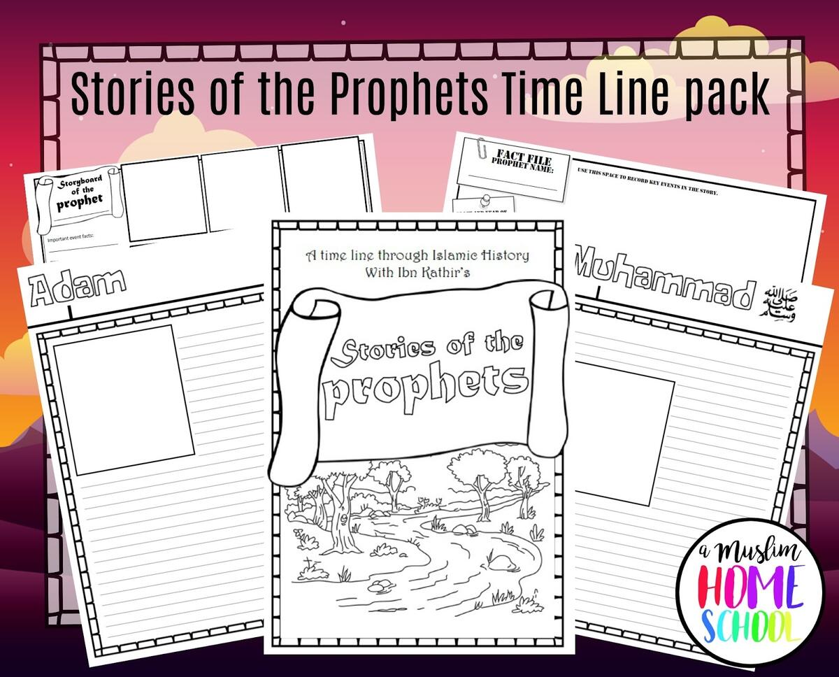 A Muslim Homeschool Stories Of The Prophets Time Line Printable A Muslim Homeschool Stories Of The Prophets Time Line Printable