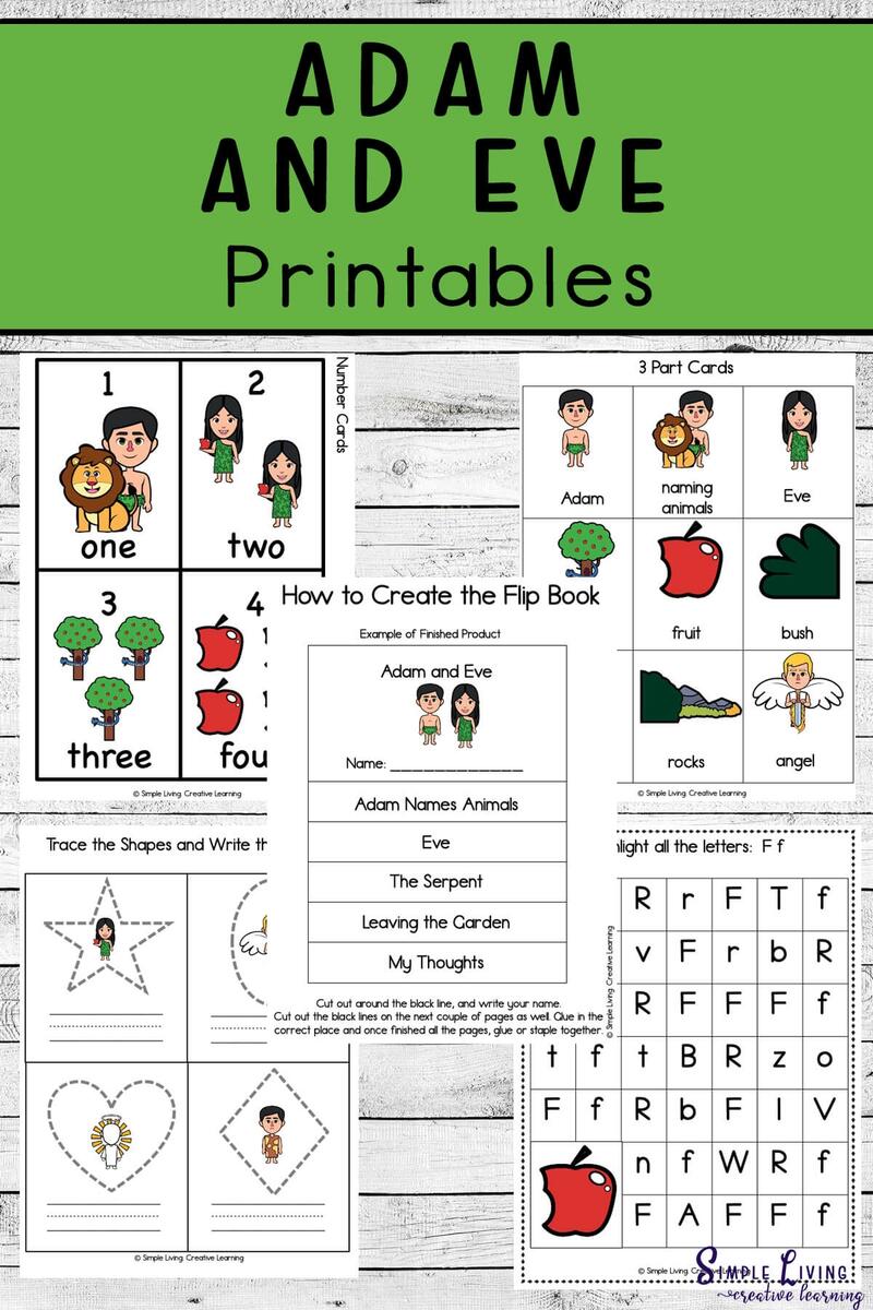 Adam And Eve Printables Simple Living Creative Learning