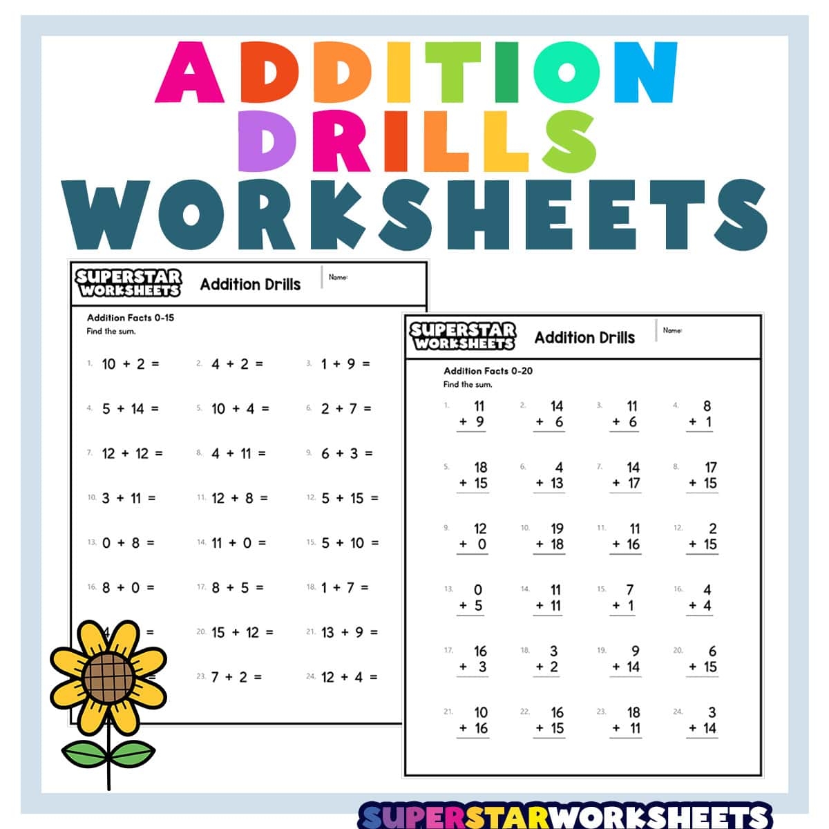 Addition Worksheets Free Printable Easy Math Problems Free Printables Lettering SVG Files Tools Apps
