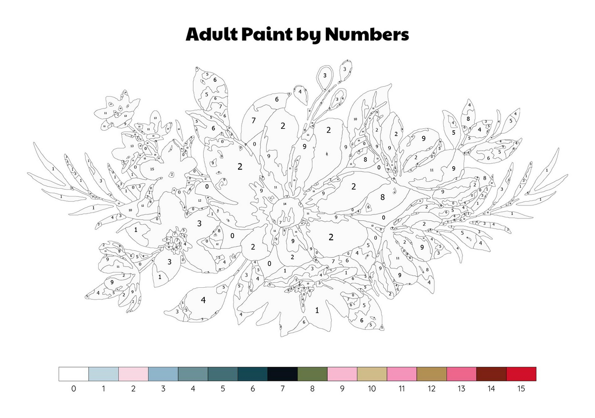 Adult Paint By Numbers 20 Free PDF Printables Printablee Adult Paint By Numbers 20 Free PDF Printables Printablee