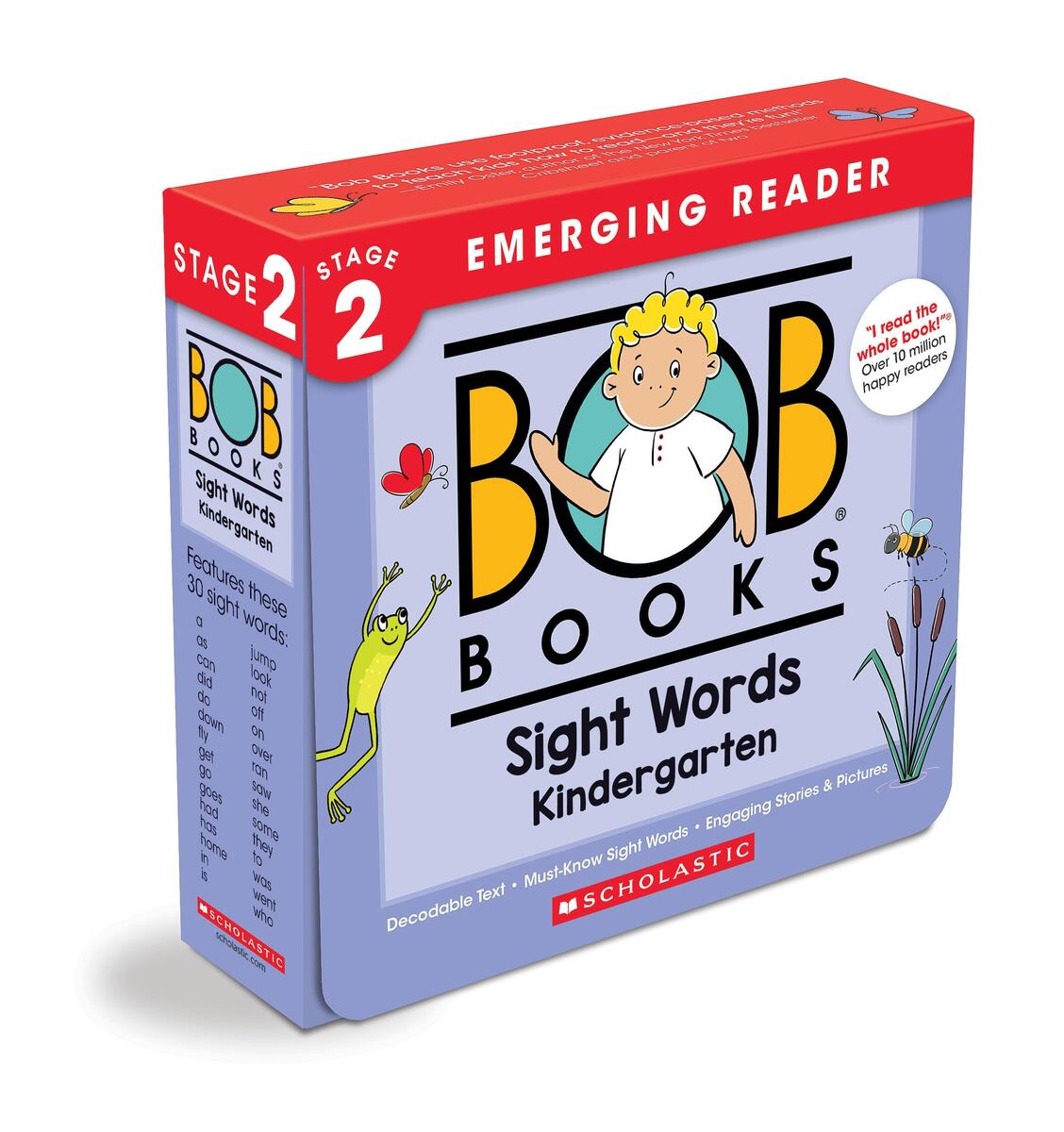 Amazon Bob Books Sight Words Kindergarten Box Set Decodable Phonics Books Ages 4 And Up Kindergarten Flashcards Stage 2 Emerging Reader 9780545019231 Kertell Lynn Maslen Williams David Kurtz Books