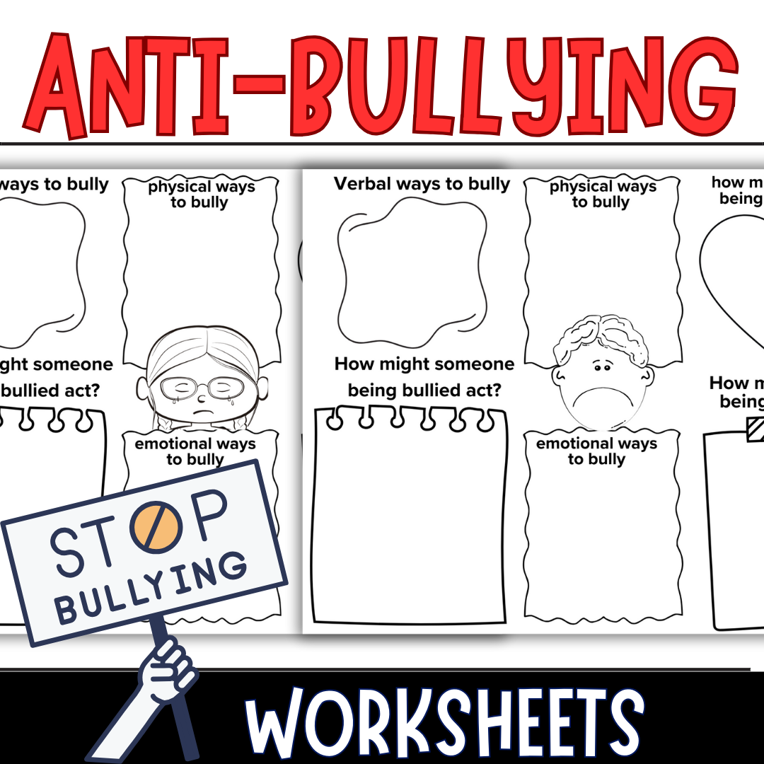 Anti Bullying Prevention Month Activities Anti Bullying Worksheets Made By Teachers Kids Bullying Worksheets Anti Bullying Activities Digital Download Etsy Israel