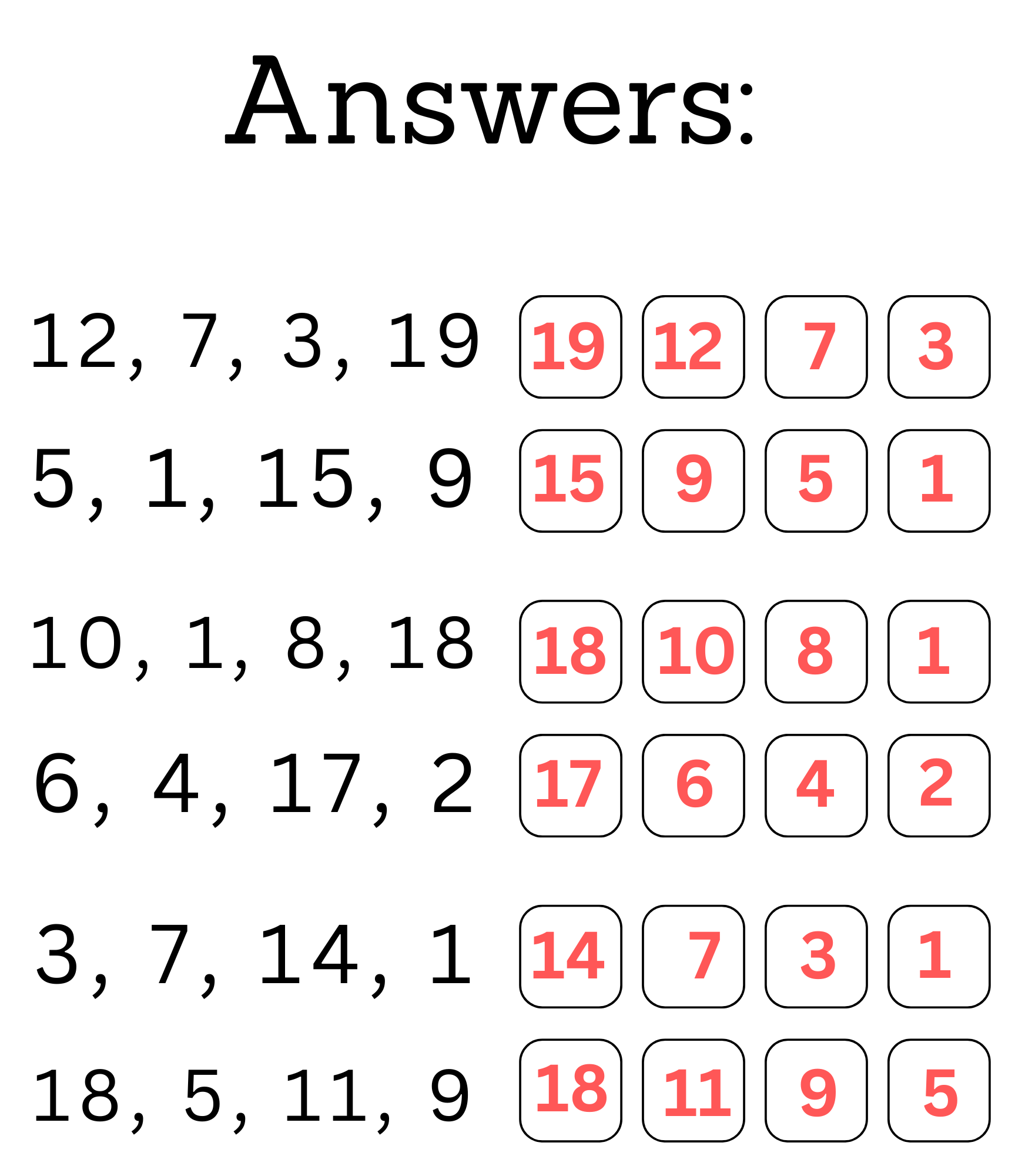 Ascending And Descending Order Worksheets 1 To 20 For Kindergarten With Answers Made By Teachers