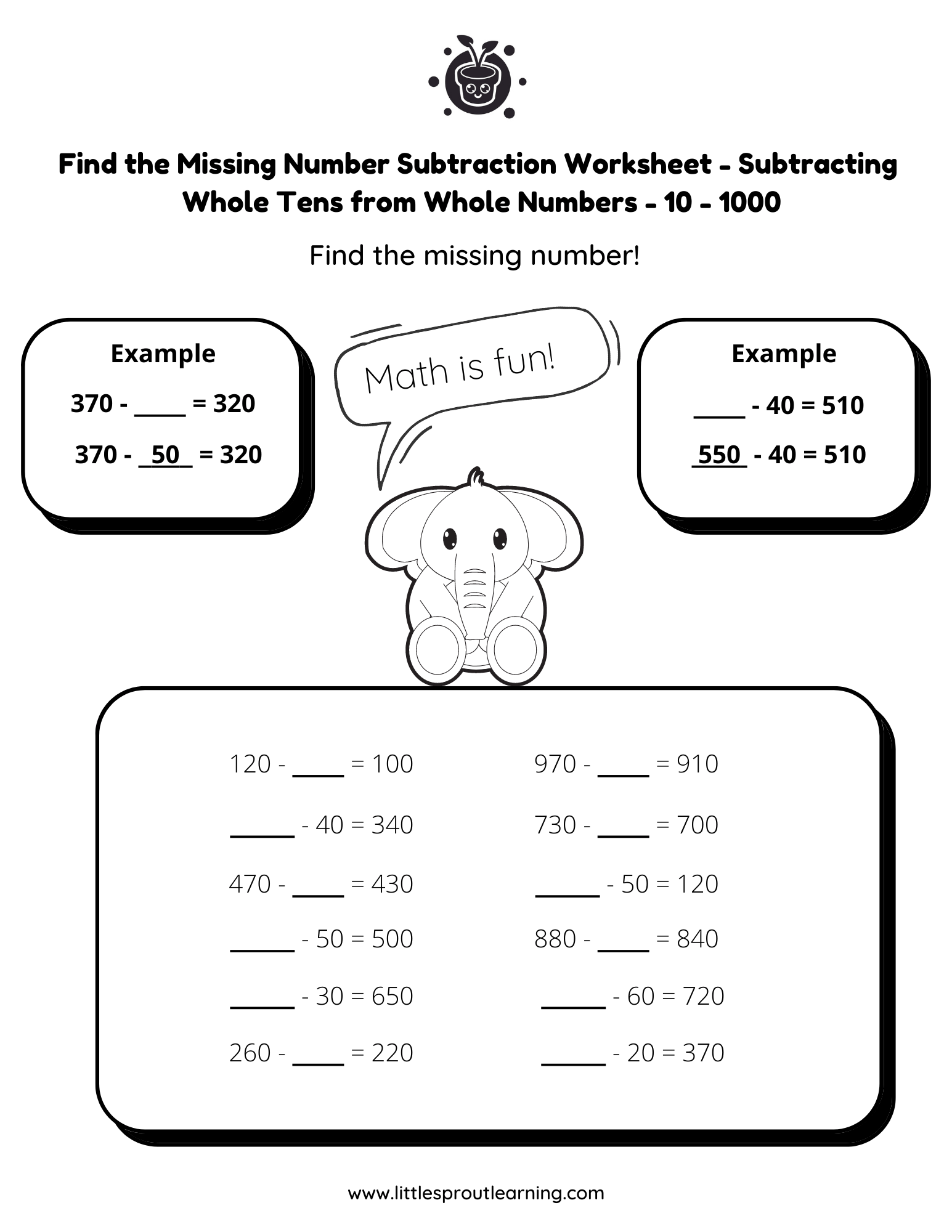 Best Grade 2 Subtraction Worksheets Little Sprout Art Best Grade 2 Subtraction Worksheets Little Sprout Art