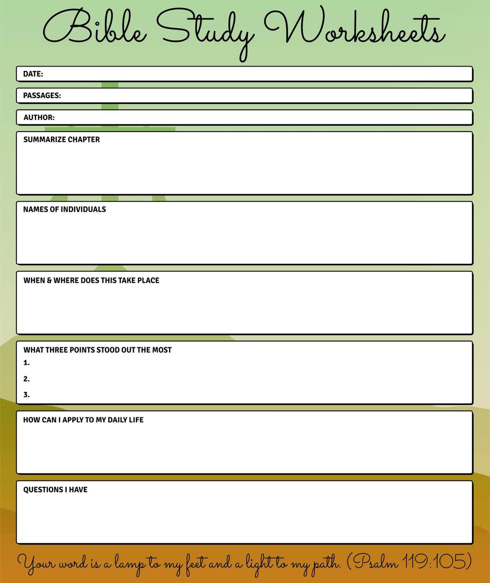Bible Study Worksheets 10 Free PDF Printables Printablee Free Printable Bible Activity Pages Printable Party Favors