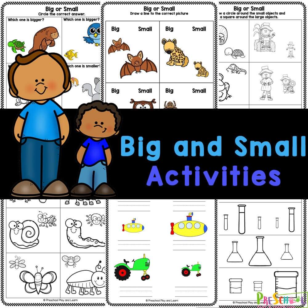 Big Or Small Worksheets Free Printable The Teaching Aunt
