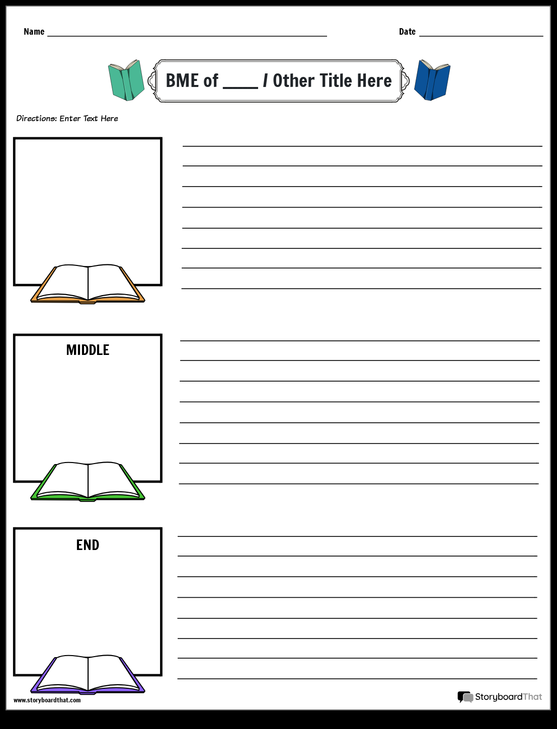 BME Worksheets Storyboard That Templates For Easy Creation Kindergarten Phonics Centers Beginning Middle And Ending Sounds Worksheets Miss Kindergarten