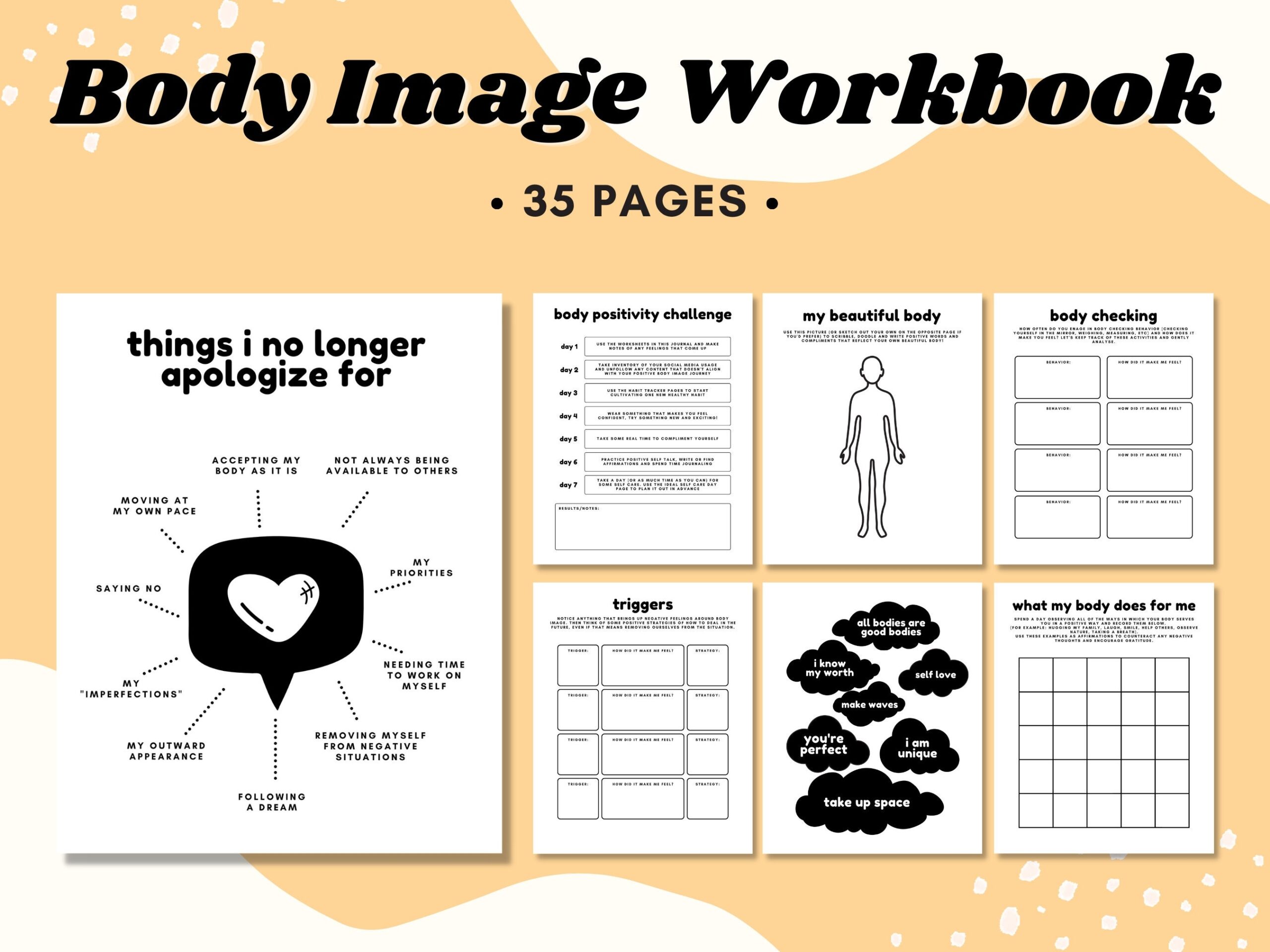 Body Image Worksheets