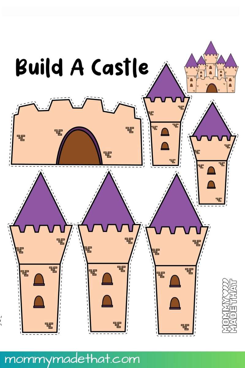 Build A Castle Craft Free Printable Build A Castle Craft Free Printable