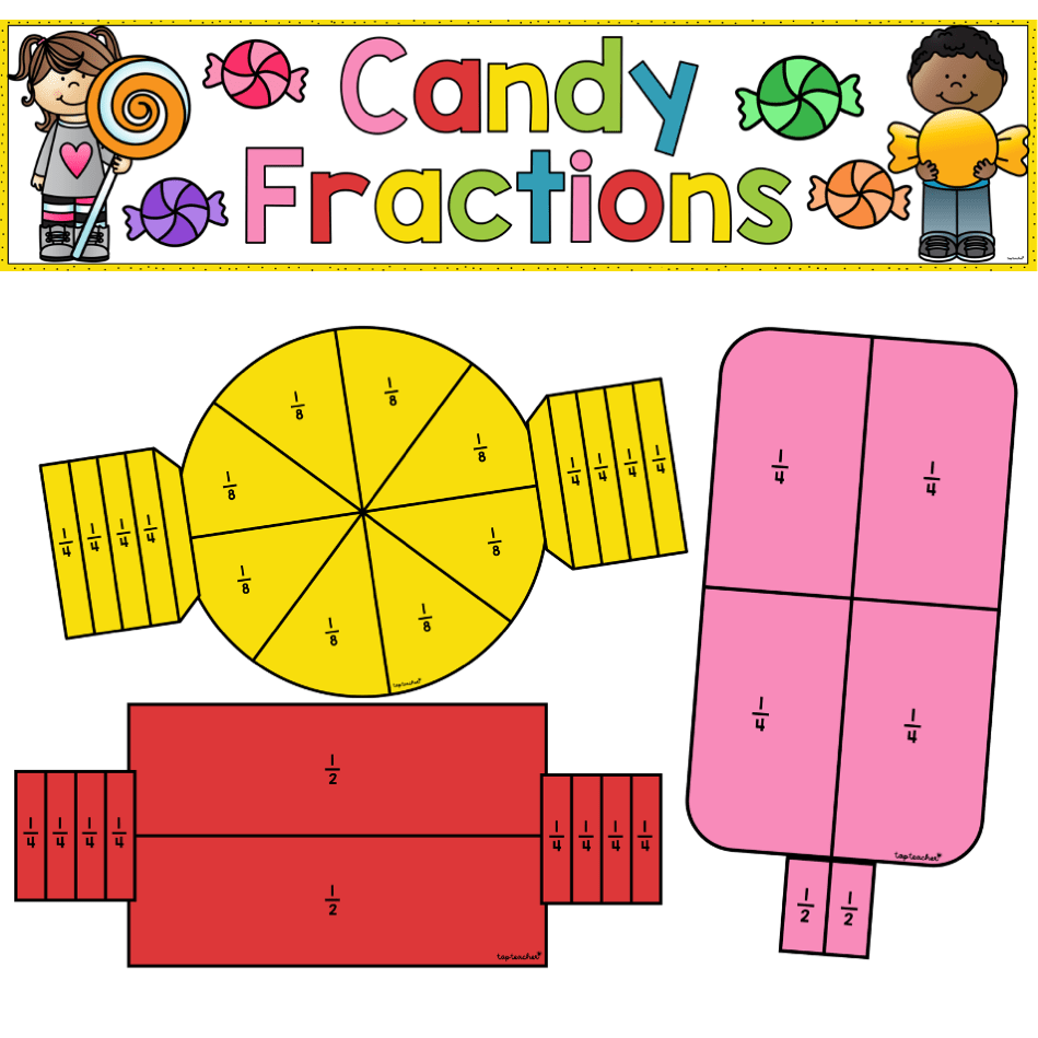 Candy Fractions Craft Top Teacher