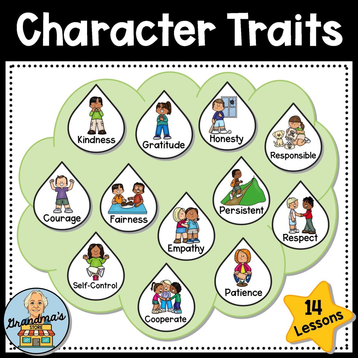 Character Traits UNIT 12 Traits In 14 Lessons K 2 Etsy Ireland Character Traits UNIT 12 Traits In 14 Lessons K 2 Etsy Ireland