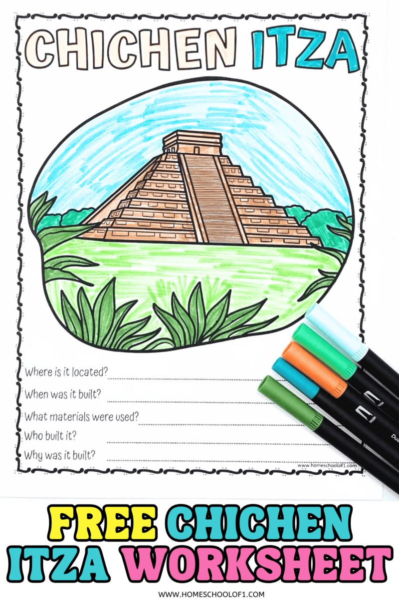 Chichen Itza Worksheet Fun Facts For Kids