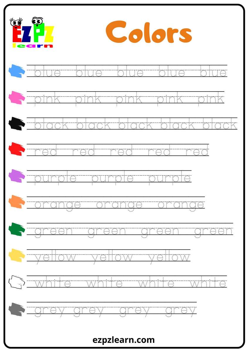 Colors Vocabulary Free English Vocabulary Resources Flashcards Worksheets Coloring Pages Games And More For ESL Ezpzlearn