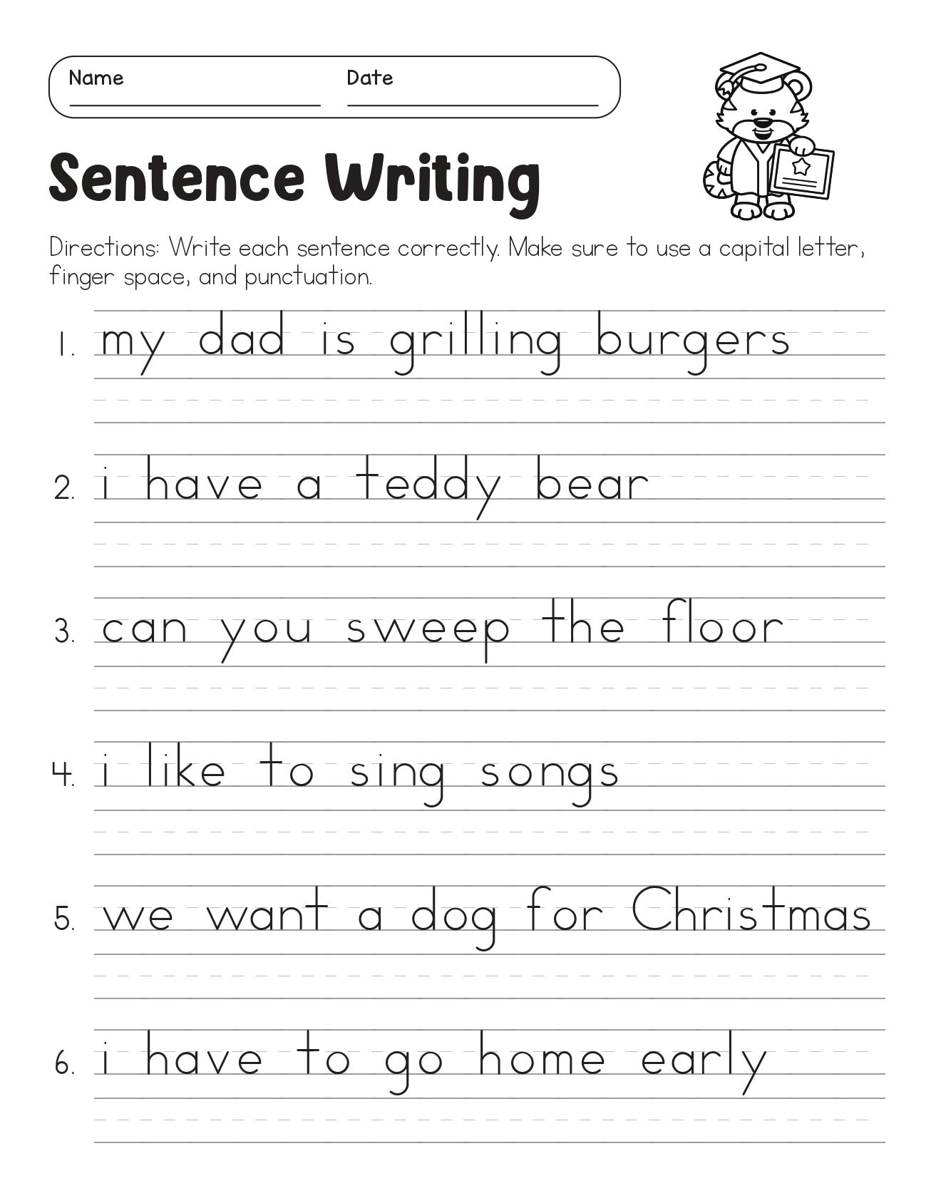 Correct The Sentences Worksheets 10 Page Printable For 1st And 2nd Grade ELA Students ELA Worksheets Sentence Writing ELA Teacher Print Etsy Canada Correct The Sentences Worksheets 10 Page Printable For 1st And 2nd Grade ELA Students ELA Worksheets Sentence Writing ELA Teacher Print Etsy Canada