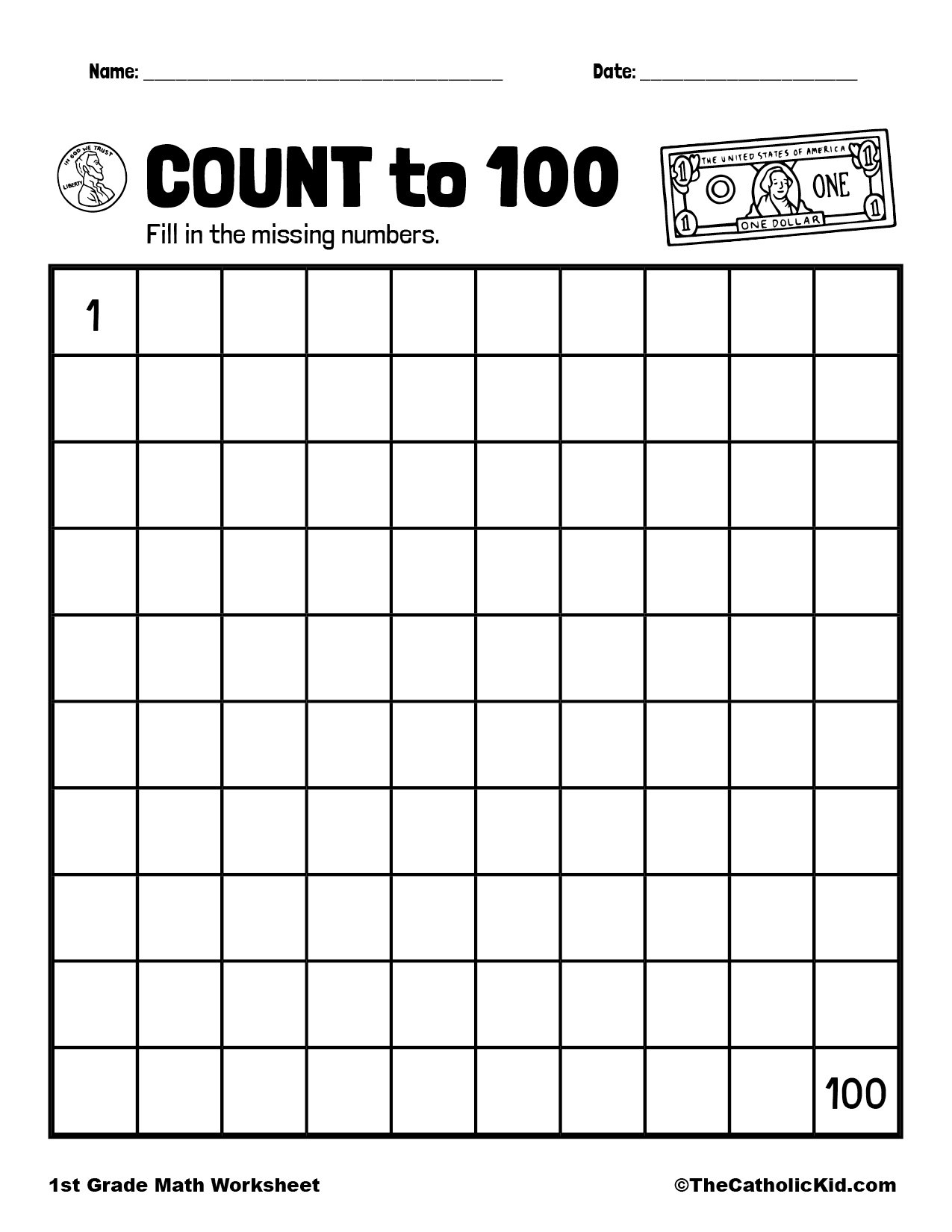 Count To 100 TheCatholicKid Count To 100 TheCatholicKid