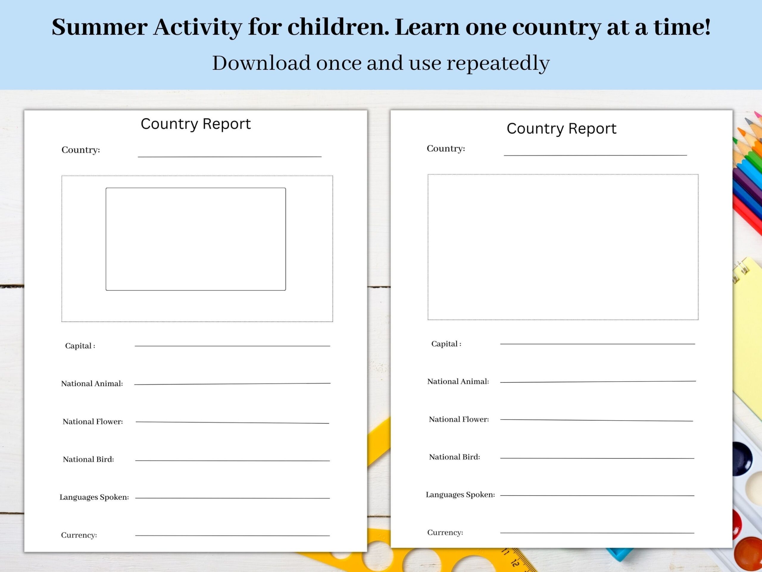 Country Study Research Project Geography Worksheet Country Research Worksheet World Geography Lesson Plan Homeschool Printable Worksheet Etsy Teacher Created Resources Amazing State Poster Pack 32 Sheets Walmart