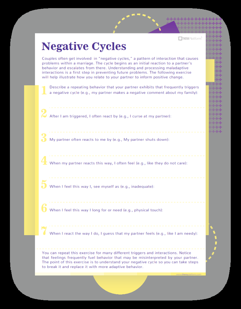 Couples Counseling Worksheets