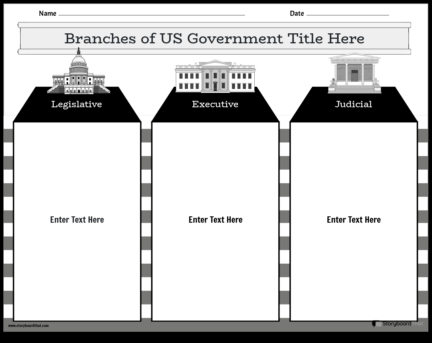 Create Government Worksheets Storyboard That Branches Of Government Reading Packet By Teach Simple