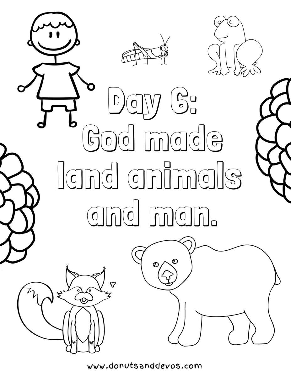 Creation Coloring Pages Donuts And Devos Creation Coloring Pages Donuts And Devos