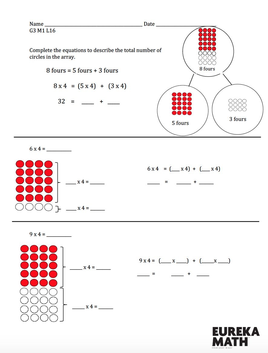 Eureka Math Engage NY Extra Worksheets For 3rd Grade BUNDLE All Modules Etsy Hong Kong