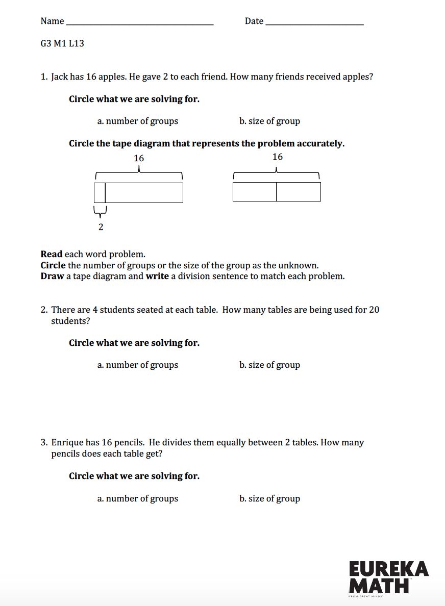 Discover 180 Grade 3 Eureka Math And Eureka Math Ideas On This Pinterest Board Math Eureka Curriculum And More