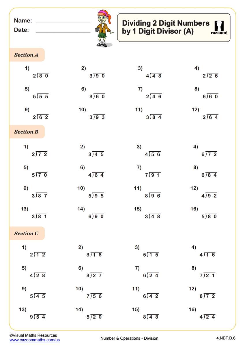 Division Worksheets With Answers Printable PDF Math Worksheets Cazoom Math Division Worksheets With Answers Printable PDF Math Worksheets Cazoom Math
