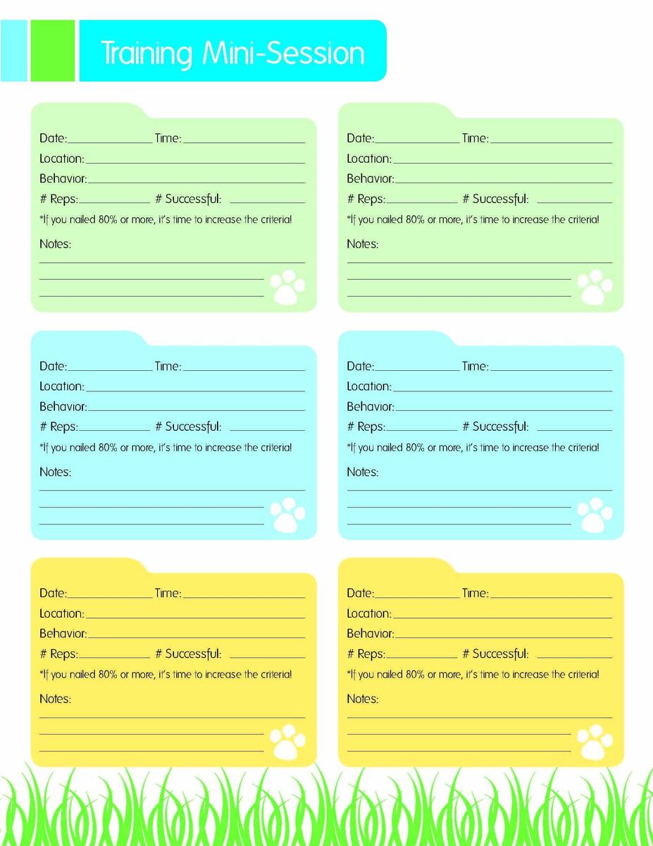 Dog Training Resource Free Mini Session Training Printable Oh My Dog