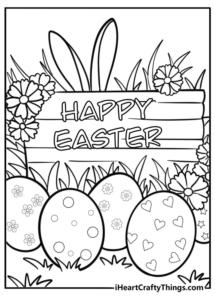 Easter Coloring Pages 36 Free Printable PDF Sheets For Kids