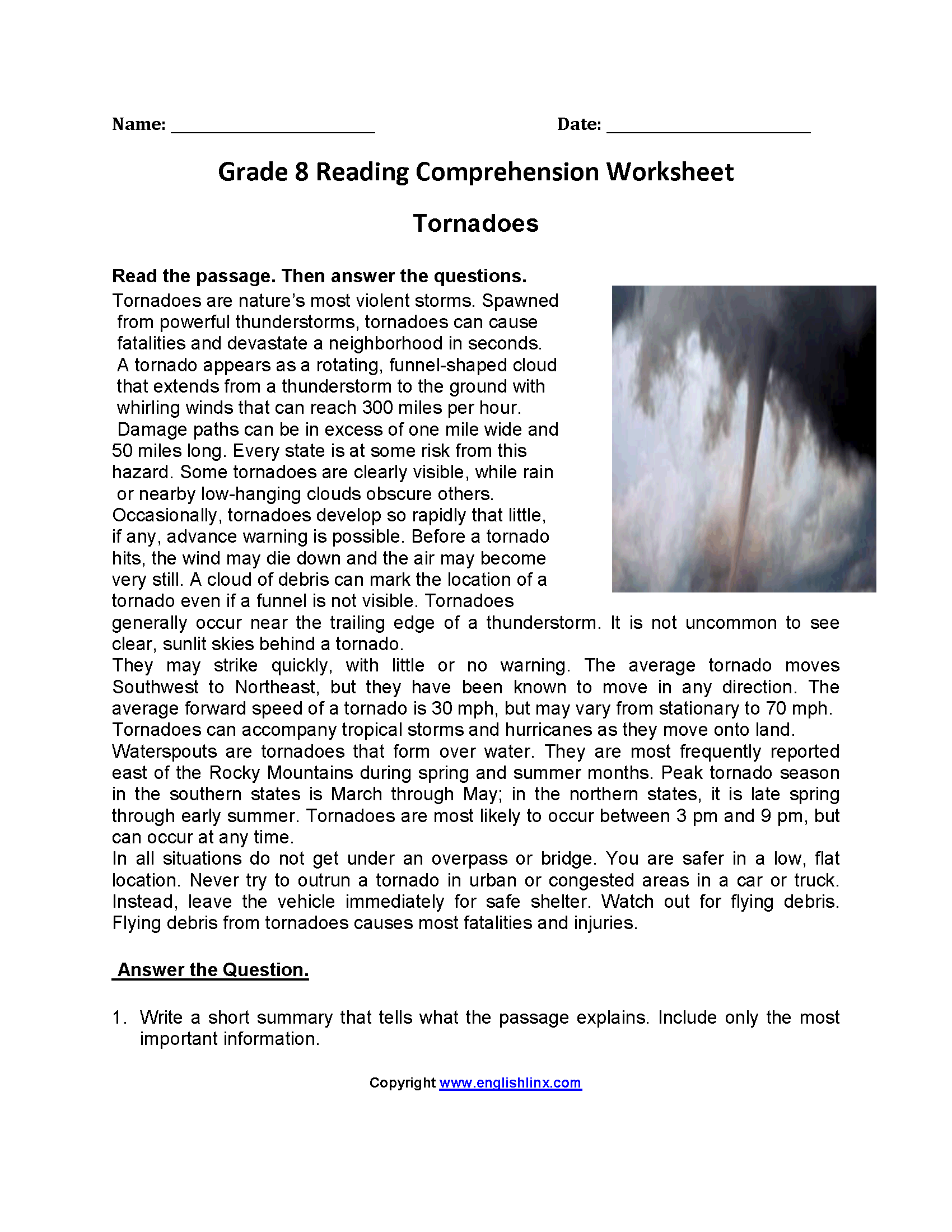 Eighth Grade Reading Worksheets Vocabulary Fluency Practice Inferences Worksheet 8 Reading Activity