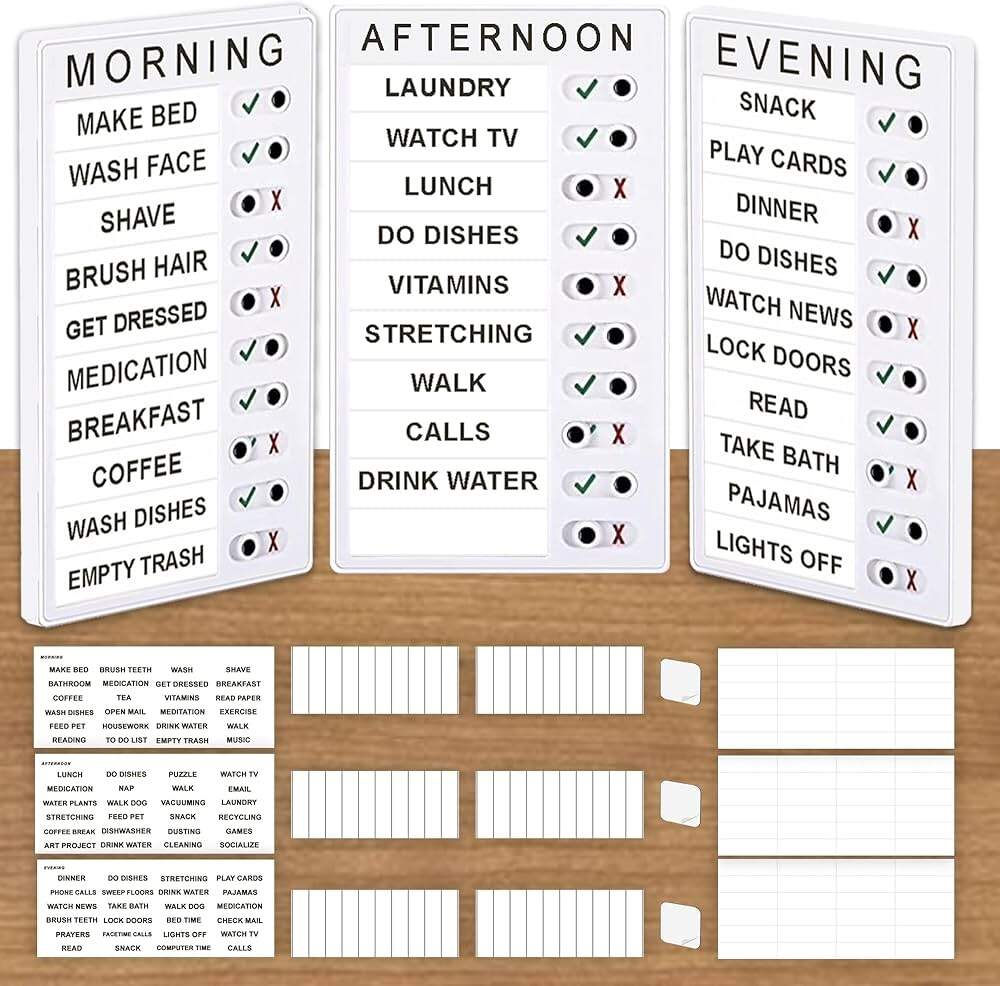 ELDR At Home Checklist Boards For Adults Memory Loss Gadget For Elderly And Dementia Aid Alzheimers Activities To Do List Daily Planner Caregiver Supplies ELDR At Home Checklist Boards For Adults Memory Loss Gadget For Elderly And Dementia Aid Alzheimers Activities To Do List Daily Planner Caregiver Supplies