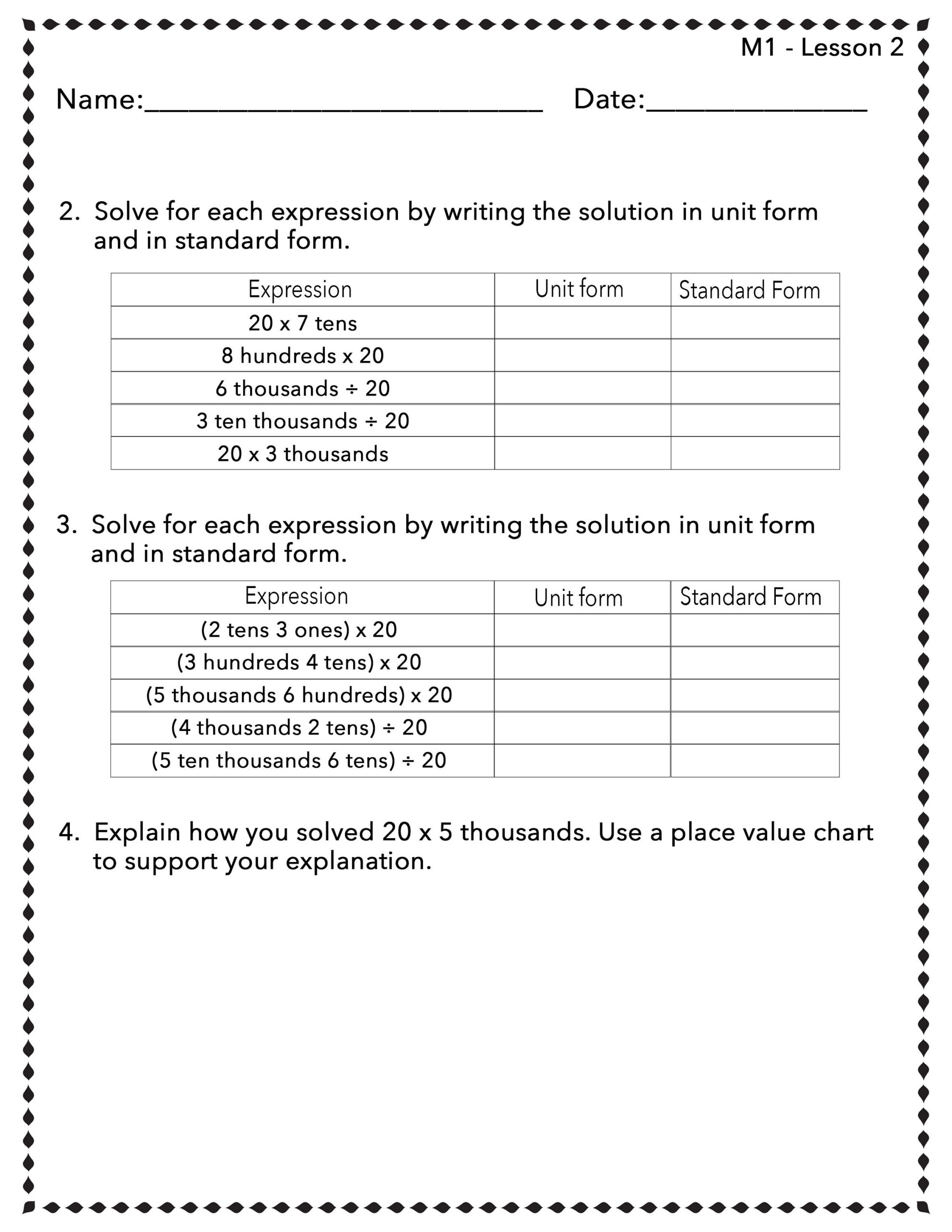 Eureka Math Engage NY Extra Worksheets For 3rd Grade BUNDLE All Modules Etsy Hong Kong