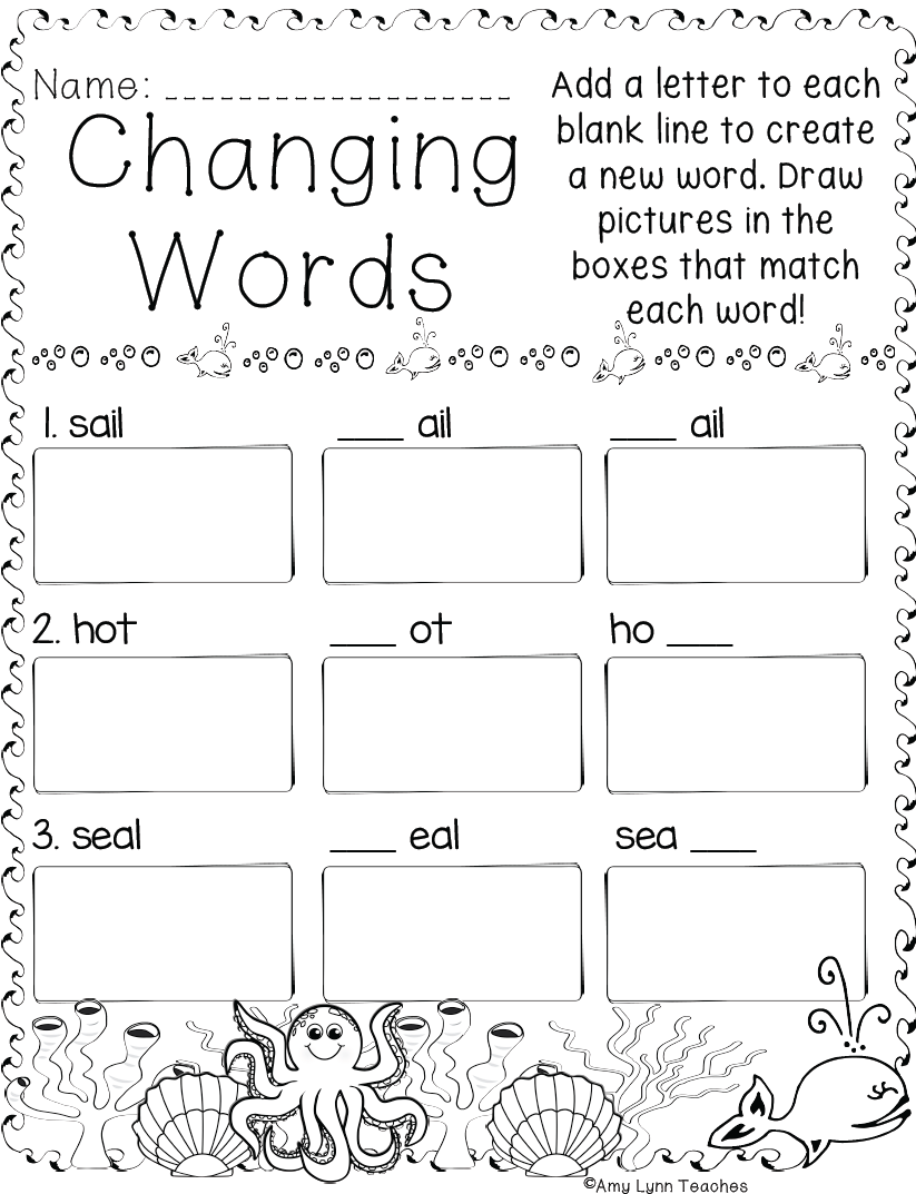 First Grade Ocean Themed Worksheets 100 Standards Aligned Printables Made By Teachers